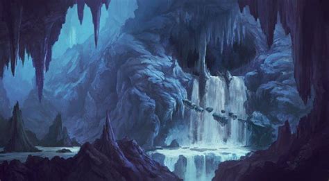 Ice Cavern Landscape Concept, Landscape Scenery, Landscape Art, Fantasy ...