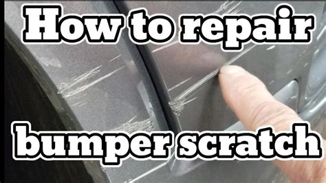 Repair Scratch On Car Plastic Bumper