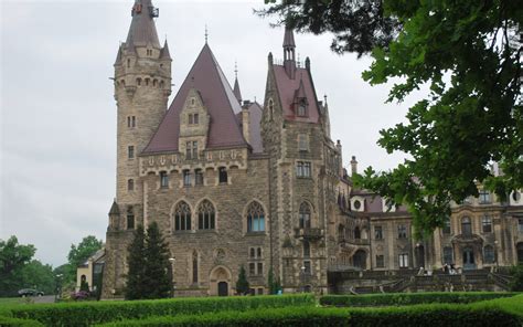 Man Made Moszna Castle HD Wallpaper