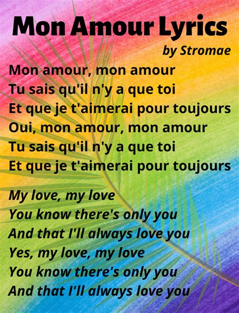 stromae-mon-amour-lyrics | FrenchLearner.com