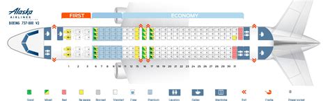 4 Images Alaska Airlines Seating Chart 73h And Description - Alqu Blog