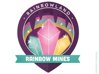 Rainbow Badges 11 - Rainbow Mines by Federico Mariani on Dribbble