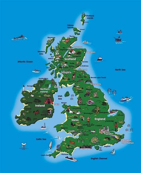 UK tourist map | Tourist map, Ireland tourist, Map of britain