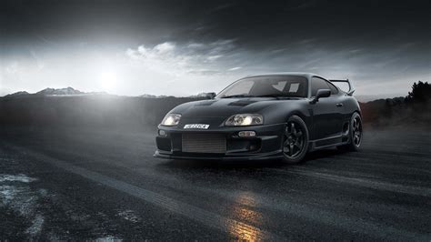 black toyota supra mk4 drift jdm hd JDM Wallpapers | HD Wallpapers | ID ...