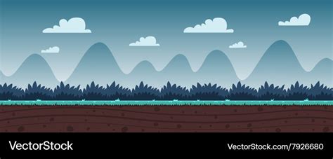 Cartoon game background Royalty Free Vector Image