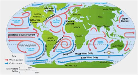 World Water Currents Map - Draw A Topographic Map