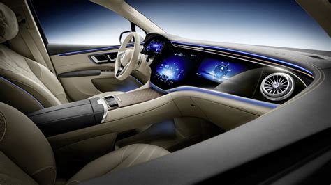 Mercedes-Benz EQS SUV interior shows its screens and seats to the world ...