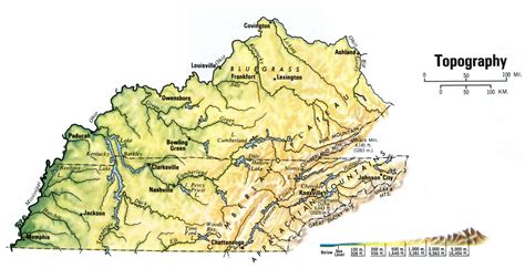 Tennessee topographic map.Free topographical map of Tennessee topo