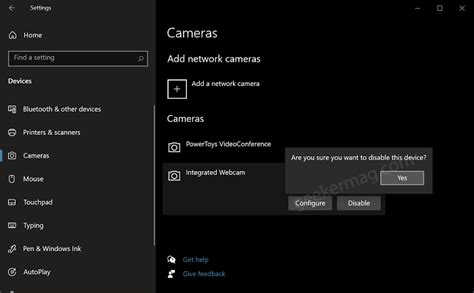 How to Manage Camera Settings using Windows 10 Settings app