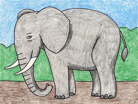 How To Draw Elephant For Kids