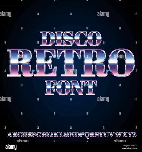 Disco font hi-res stock photography and images - Alamy