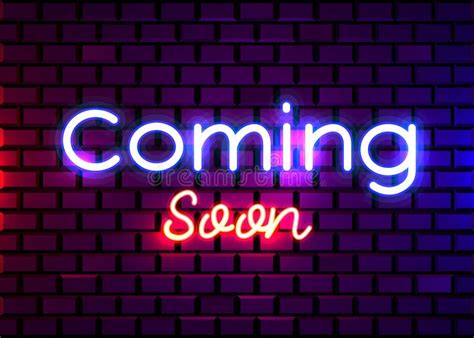 Coming Soon Neon Sign Vector. Coming Soon Design Template Neon Sign ...