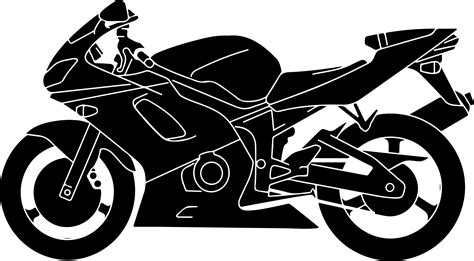 Clipart - Motorcycle Silhouette Vector