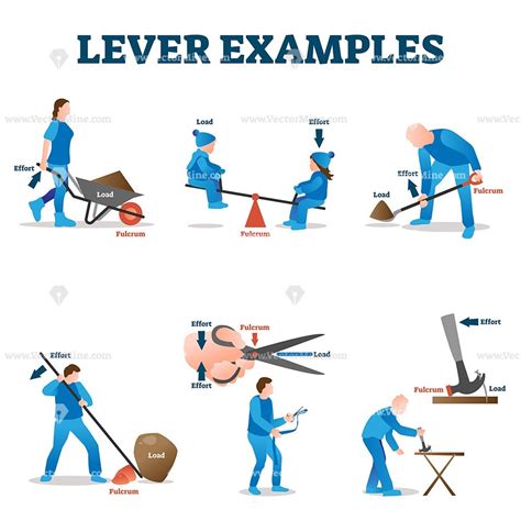 Lever examples vector illustration Physics Tricks, Physics Lab, Basic ...