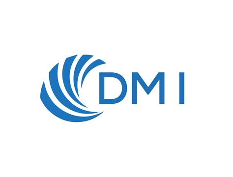 dmi letra logo diseño en blanco antecedentes. dmi creativo circulo ...