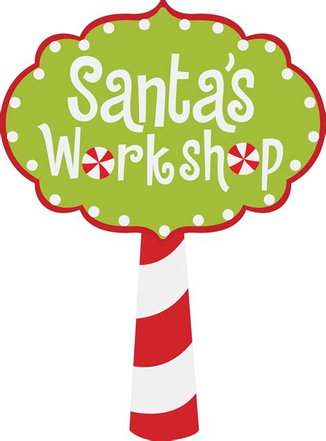 Santa's Workshop Sign - SVG, Clipart, Printable File (404303) | Cut ...