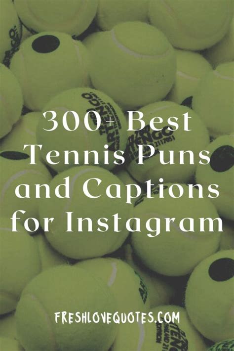 300+ Best Tennis Puns and Captions for Instagram | Tennis quotes funny ...