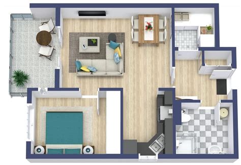 1 Bedroom Apartment Floor Plan Ideas | www.resnooze.com