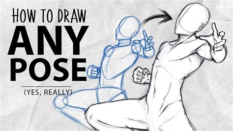 How to draw ANY POSE in 10 minutes | DrawlikeaSir - YouTube