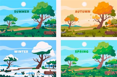 Season Vectors & Illustrations for Free Download | Freepik