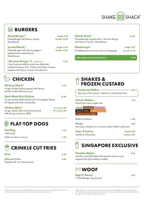 Shake Shack Menu