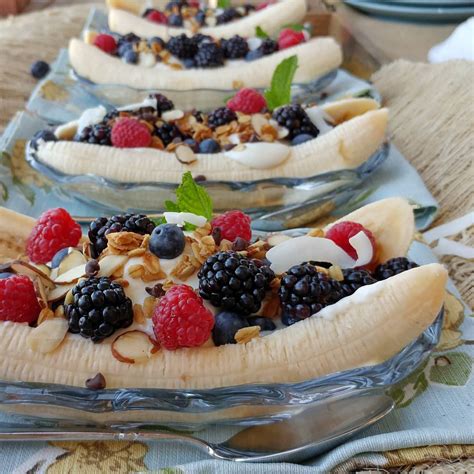 Breakfast Banana Split Recipe — Dishmaps