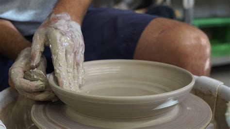 Throwing a shallow bowl on the pottery wheel | Pottery wheel diy ...