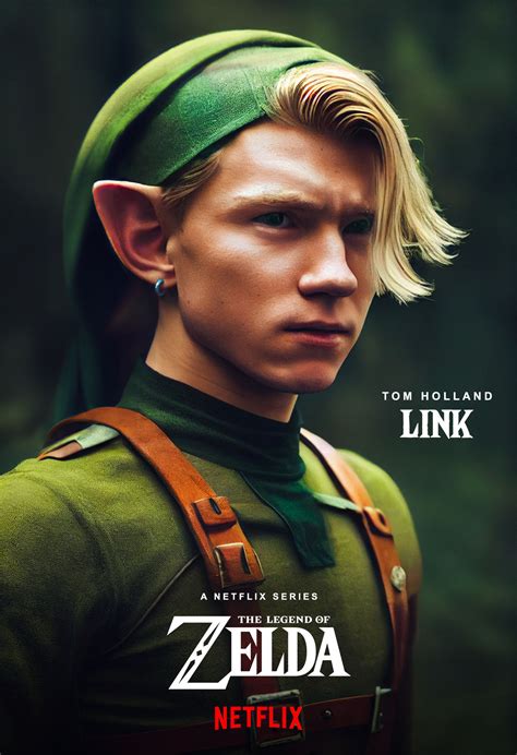 Tom Holland as Link - Live-Action Zelda [AI] by danlev on DeviantArt