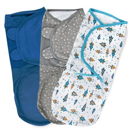 SwaddleMe Original Swaddle 3pk - Superstar (L 14-18lbs), Blue ...