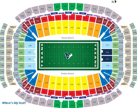 NRG Stadium, Houston TX - Seating Chart View