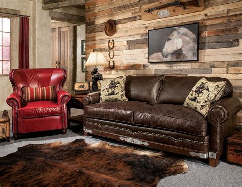 Amazing Rustic Leather Living Room Furniture References