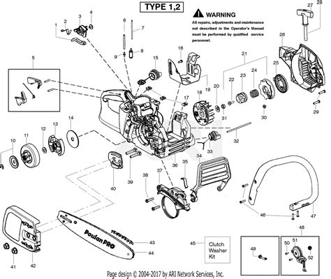 Poulan Pro Leaf Blower Parts Diagram