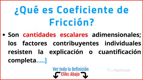 Como Calcular El Coeficiente De Friccion