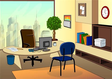 Cartoon Office Background