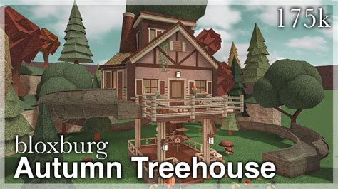 Bloxburg - Autumn Treehouse Speedbuild (exterior) - YouTube