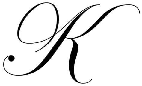 Free Cursive Letters Printable: Royal Fancy Capital K