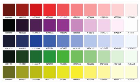 Complete HTML True Color Chart 2014 Wiam Hilmy Thalib | Trendmetr