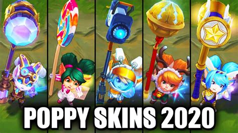 All Poppy Skins Spotlight 2020 (League of Legends) - YouTube