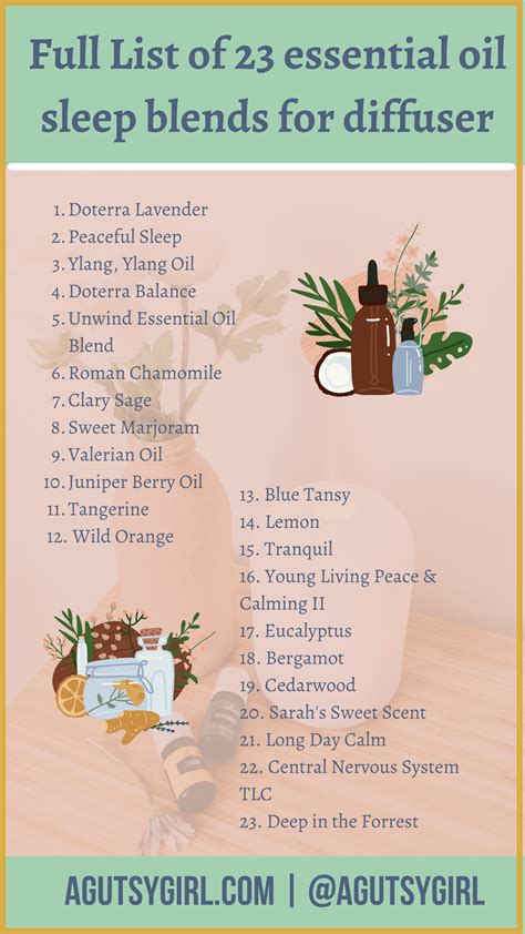 23 Essential Oil Sleep Blends for Diffuser - A Gutsy Girl®