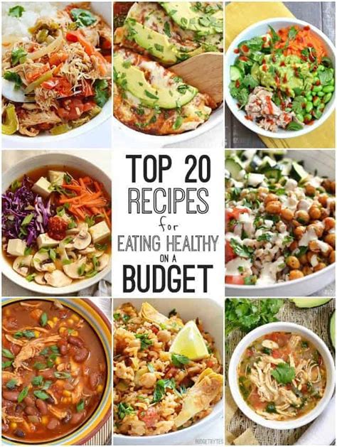 Top 20 Recipes for Eating Healthy on a Budget