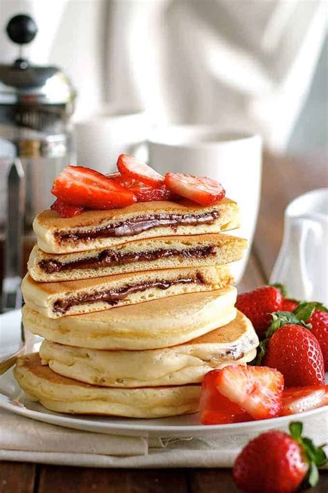 Nutella Stuffed Pancakes | RecipeTin Eats