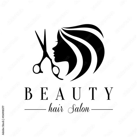 Beauty hair salon logo Stock Vector | Adobe Stock