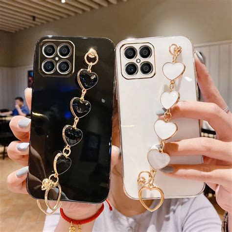 Luxury-Plating-Love-Bracelet-Case-for-Honor-X8-Phone-Cases-For-Huawei-X ...