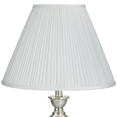 Springcrest White Mushroom Pleated Empire Lamp Shade 7x16x12 (Spider ...