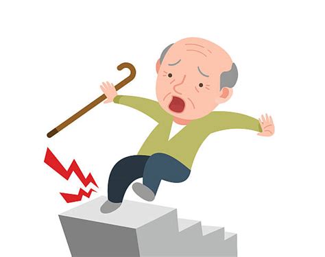 Elderly Falling Cartoon