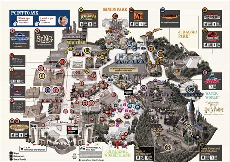 Universal Studios Japan Map