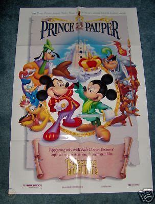 PRINCE AND THE PAUPER(1990)MICKEY MOUSE 1SHEET MOVIE POSTER MINT ...