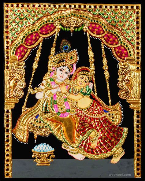 25 Beautiful Tanjore Paintings - Traditional Indian Paintings Thanjavur Art