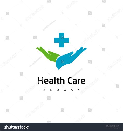 Health Care Logo Medical Center Line Stock Vector (Royalty Free ...