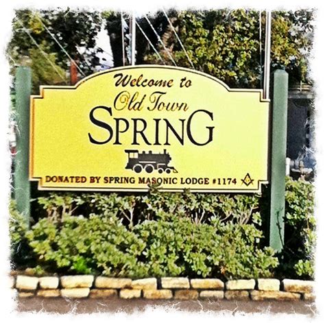 Old Town Spring is comprised over 150 shops and restaurants. Old Town ...